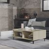 vidaXL Coffee Table White and Sonoma Oak 90x60x35 cm Engineered Wood