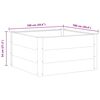 vidaXL Garden Raised Bed WPC 100x100x54 cm Grey