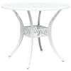 vidaXL Garden Dining Set 7 pcs White Aluminium