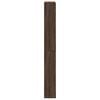 vidaXL Shoe Cabinet with Mirror 4-Layer Brown Oak 63x17x134 cm