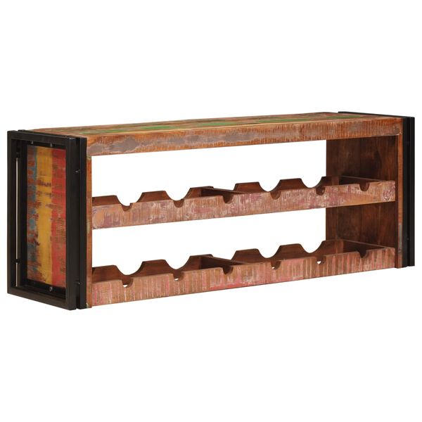 vidaXL Wine Rack Brown 120 x 45 x 33 cm Solid Reclaimed Wood