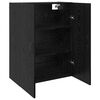 vidaXL Wall-Mounted Cabinet 2 pcs Black Oak 69.5 x 34 x 90 cm