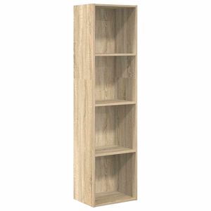 vidaXL Bookcase Sonoma Oak 40x30x152 cm Engineered Wood