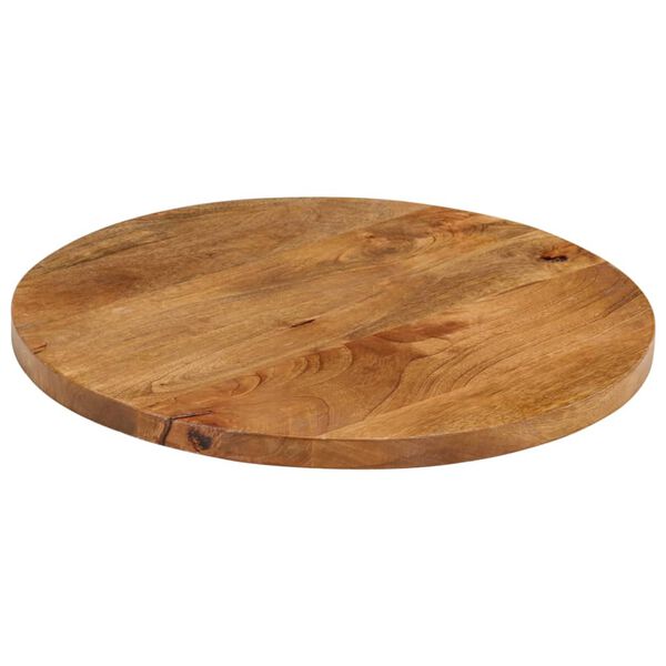 vidaXL Table Top &Oslash; 50x2.5 cm Round Solid Wood Mango