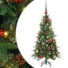 vidaXL Artificial Hinged Christmas Tree Green 120 cm PE and PVC