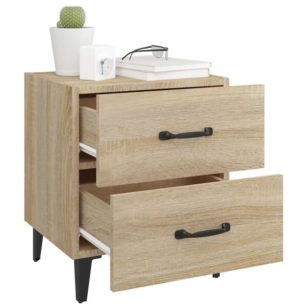 vidaXL Bedside Cabinet Sonoma Oak 40x35x47.5 cm