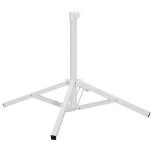 vidaXL Parasol Stand White Steel for 25-32 mm Pole