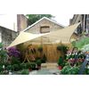 Perel Water-permeable Shade Sail Square 3.6 m Champagne