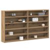 vidaXL Display Cabinet Artisan Oak 100 x 15 x 58 cm Engineered Wood