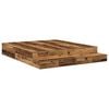 vidaXL Storage Bed Frame with Drawer Old Wood 180 cm Engineered Wood