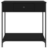 vidaXL Console Table Black 75x34.5x75 cm Engineered Wood