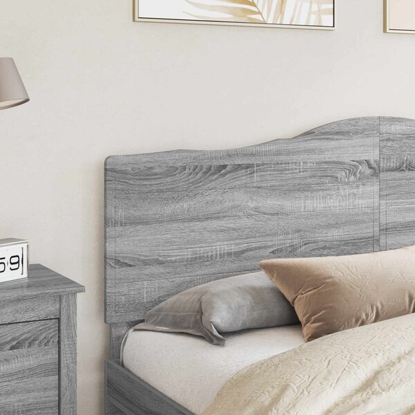 vidaXL Headboard Grey Sonoma 200 cm Engineered wood
