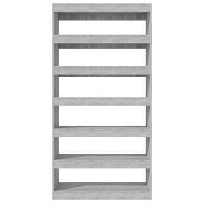 vidaXL Book Cabinet/Room Divider Grey Sonoma 100x30x198 cm Engineered wood