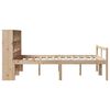 vidaXL Bookcase Bed without Mattress 120x190 cm Small Double Solid Wood Pine