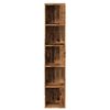 vidaXL Corner Cabinet Old Wood 33x33x165 cm Engineered Wood