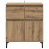 vidaXL Sideboard Artisan Oak 60 x 35 x 70 cm Engineered Wood and Iron
