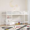 vidaXL Kids'Loft Bed Frame White 100 x 200 cm Steel