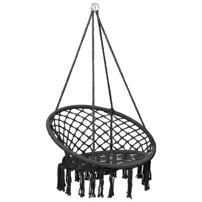vidaXL Hammock Swing Chair 80 cm Anthracite