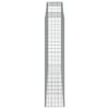 vidaXL Arched Gabion Baskets 11 pcs 300x50x220/240 cm Galvanised Iron
