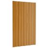 vidaXL Roof Panel 12 pcs Natural 80 x 45 cm Galvanised steel