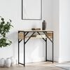 vidaXL Console Table with Shelf Sonoma Oak 75x30x75cm Engineered Wood