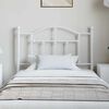vidaXL Metal Headboard White 100 cm