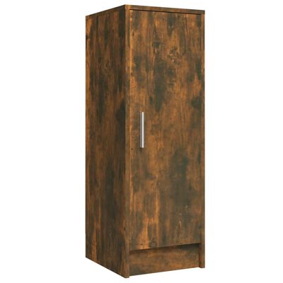 vidaXL Shoe Cabinet Smoked Oak 32x35x92 cm Engineered Wood