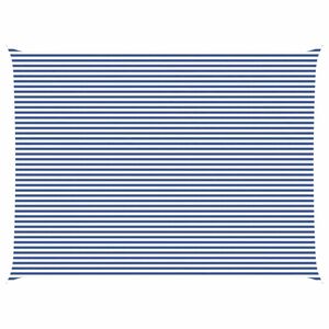 vidaXL Sun Shade Sail Blue and White 8 x 6 m 100% Polyester Oxford