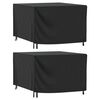 vidaXL Garden Furniture Covers 2 pcs Black 135x135x90 cm Waterproof 420D