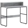 vidaXL Desk with Storage Grey Sonoma 100 x 50 x 91 cm