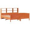 vidaXL Bookcase Bed without Mattress Wax Brown 180x200 cm Super King Solid Wood Pine