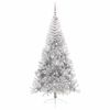 vidaXL Artificial Pre-lit Christmas Tree Silver 210 cm PET
