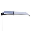 vidaXL Manual Retractable Awning 300x250 cm Blue and White