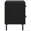 vidaXL Bedside Cabinet Black Oak 40 x 35 x 47.5 cm Engineered Wood