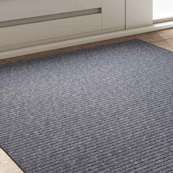 vidaXL Carpet Runner Light Grey 100 x 100 cm Fabric