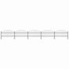 vidaXL Garden Fence with Spear Top Steel 838x100 cm Black