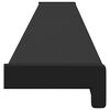 vidaXL Window Sill Black with Wood Grain 160 x 15 x 4.5 cm PVC