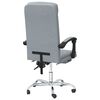 vidaXL Reclining Office Chair Light Grey Fabric