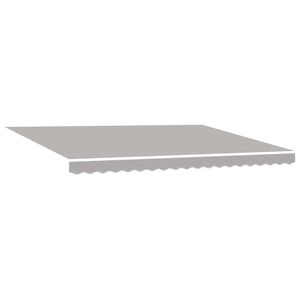 vidaXL Retractable Awning Light Grey 450 x 300 cm Fabric and Aluminium
