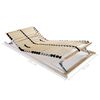 vidaXL Slatted Bed Base without Mattress with 28 Slats 7 Zones 70x200 cm