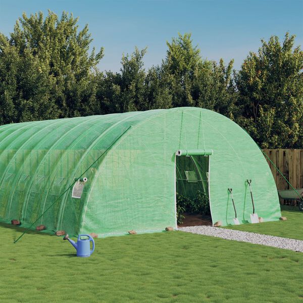 vidaXL Greenhouse with Steel Frame Green 108 m&sup2; 18x6x2.85 m