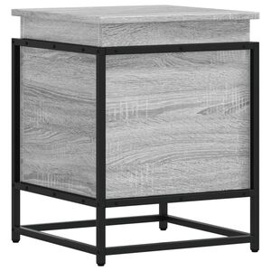vidaXL Storage Box with Lid Grey Sonoma 40x40x51,5 cm Engineered Wood