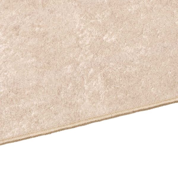 vidaXL Rug Print Cream 350 x 50 cm Polyester and PVC