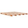 vidaXL Pallet Bed without Mattress Wax Brown 180x200 cm Super King Solid Wood Pine
