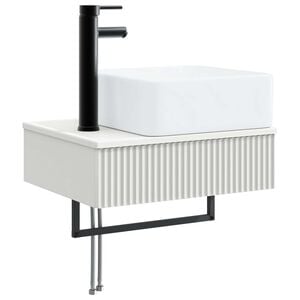 vidaXL Wall-Mounted Wash Basin White 53 x 35 x 39 cm Engineered Wood