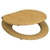 SCH&Uuml;TTE Toilet Seat with Soft-Close NATURAL BAMBOO