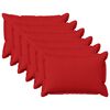 vidaXL Cushion Cover 6 pcs HOUTEN Red 40 x 60 cm Faux Linen