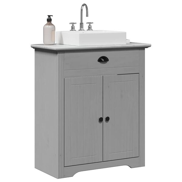 vidaXL Bathroom Sink Cabinet BODO Grey 70x35x80 cm