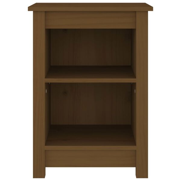 vidaXL Bedside Cabinet Honey Brown 40x35x55 cm Solid Wood Pine