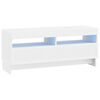 vidaXL LED TV Cabinet White Engineered Wood